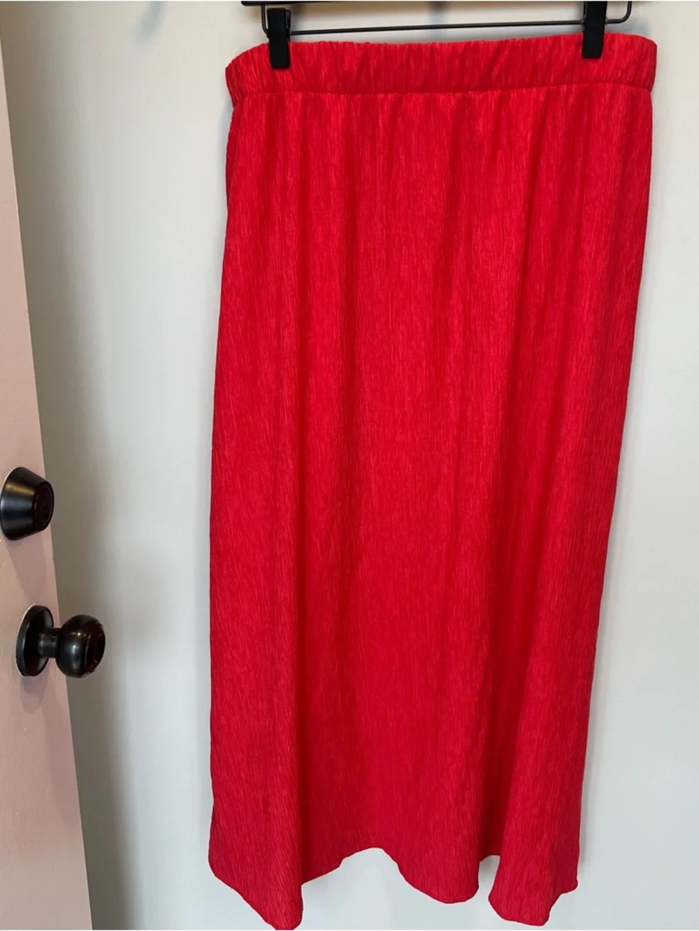 NWT Abercrombie & Fitch Women's Two Piece Red One-Shoulder Maxi Skirt Set - L